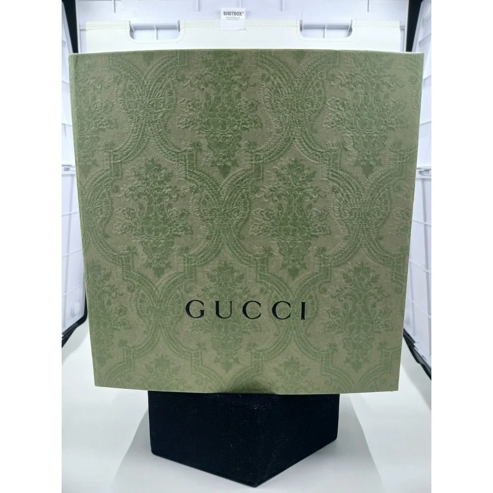 NEW GUCCI Marmont Belt Double G‎ Shiny Buckle Size 75 Black Leather Authentic